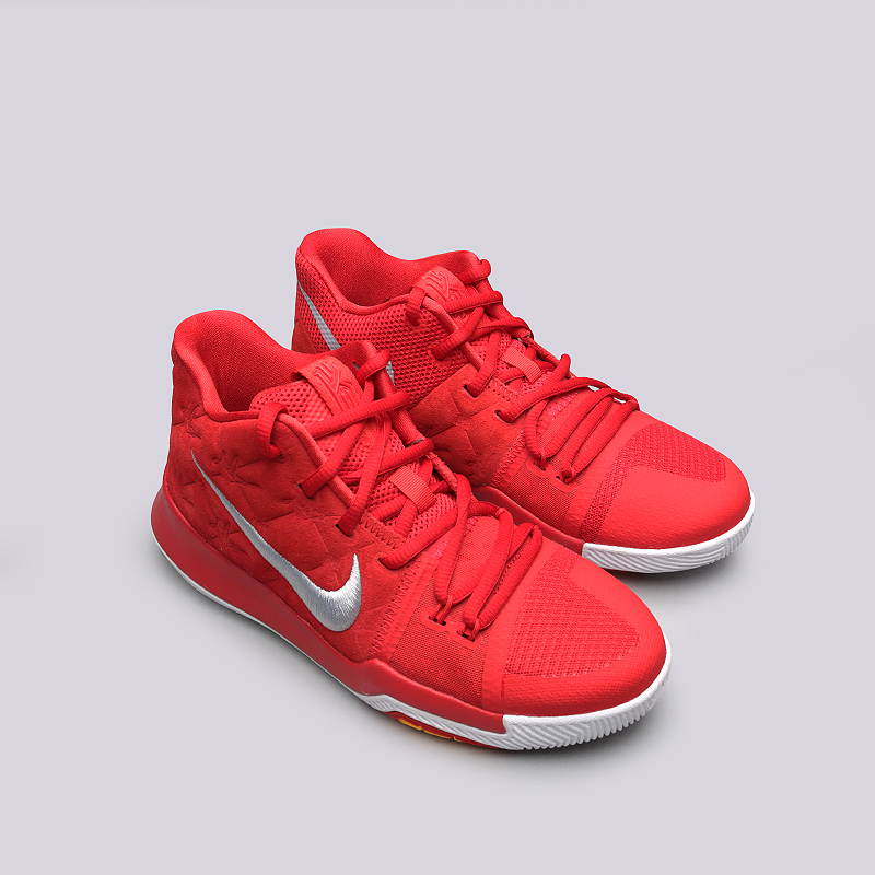 детские красные баскетбольные кроссовки Nike Kyrie 3 GS 859466-601 - цена, описание, фото 2